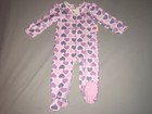 NEW JUICY COUTURE ONE PIECE 2T TODDLER CUTE CREAM PINK HEARTS FLEECE