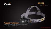 Fenix HL55 Cree XM-L2 T6 LED Stirnlampe Kopflampe 900 Lumen Burst Modus + Batt.