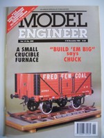 Model Engineer. Vol. 171. No. 3958. 3-16 December, 1993. "Build `Em Big" says Ch