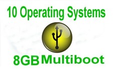 8GB USB Multiboot Flash Drive, 10 bootable Systems, enjoy Portable Linux
