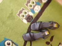 Schöne sportlich-elegante Sandalen anthrazit silber metallic  38 NEU-TOP!