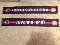 ultras seidenschal schal ORIGINAL GLUBB / ANTI FU - 1. FC Nürnberg 