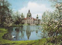 AK Hannover. neues Rathaus. Gelaufen 1969 nach Meppen.