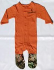 Browning Baby Pajamas Boys Texas Orange / Camo Buckmark Infant Outfit