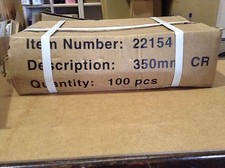 100 White Epoxy Drawer Slides Cabinet Right (Cr) 350mm New!