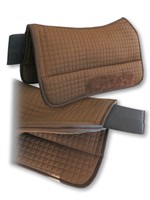 2-663-E Braun Gesteppt Westernpad Sandwich SILVERADO