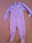 NWT JOE BOXER INFANT GIRLS FLEECE BLANKET SLEEPER PRETTY PURPLE HEART 18 MONTHS