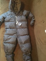 NEW BABY GAP Winter Warmest Down Puffer Snowsuit Size 12-18 Months Navy Blue Hot
