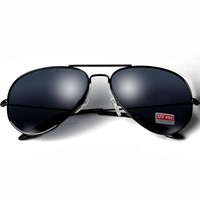 Sonnenbrille Pilotenbrille schwarz Damen Herren Brille Verspiegelt Aviator Black