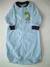 Baby Boys Blue Sleep Sack Sleeper Pajamas Carter's 0-6 Months Free Ship!