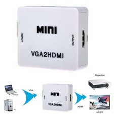 1080P Audio VGA To HDMI HD HDTV Video Converter Box Adapter For Laptop DVD ADC