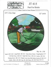 Kelleher's Stained Glass Studio "Putt for Birdie"