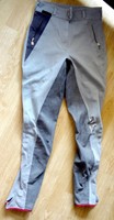 Euro-Star Reithose Volllbesatz Damen hell dunkel grau Größe ca.  34/36