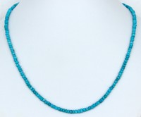 Türkiskette Edelsteinlkette Facettierte Echt Türkis kette Halskette türkisblau