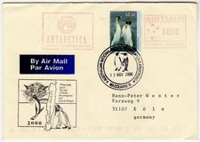 Australia National Antarctic Research Expedition Penguin Postal Stamp Mail Cover