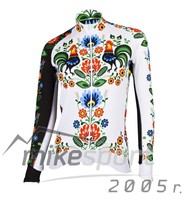 MIMO DESIGN POLISH FOLK Damen Fahrrad Thermotrikot