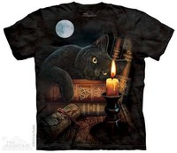 The Mountain T-Shirt schwarze Katze Kristallkugel Hexe Magie Lisa Parker S - 3XL