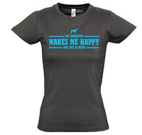 WTWILMH T-Shirt WOMEN WHIPPET MAKES ME HAPPY Hunde WILSIGNS Siviwonder