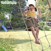 Kletternetz 125x200 cm, Knotennetz, Seilnetz für Spielturm und Spielgeräte