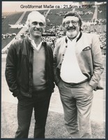 Foto 1983 Fussball Bundesliga FC Bayern Trainer Udo Lattek & Präsident Hoffmann