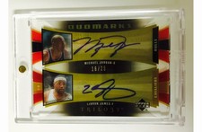 05-06 UD Upper Deck Lebron James Michael Jordan Trilogy Auto SP /25 Autograph