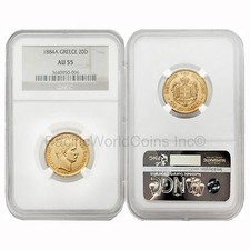Greece 1
00004000
884A 20 Drachma Gold Ngc Au55