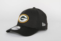 Green Bay Packers Black Base New Era 39Thirty