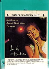 CANADA 1974 FRENCH POP CARTRIDGE CARTOUCHE 8 TRACK : DALIDA : UNE VIE