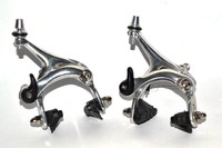 Rennradbremsen Bremsen Satz Rennrad VR+HR Aluminium silber