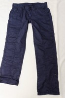 ESPRIT NEU Damen Turn Up 2in1 Comfort Capri Hose Sommer Cargohose W30 Gr.38 blau