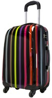Koffer Asmara Streifen bunt Elegant Reisekoffer Trolley Hartschale Case Bowatex