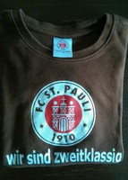 FC St. Pauli T-Shirt - wir sind zweitklassig Größe S/XS