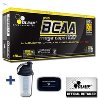 OLIMP BCAA Mega Caps 1100mg / Kapsel 120 Aminosäure Aminosäuren BCAAs Kapseln 
