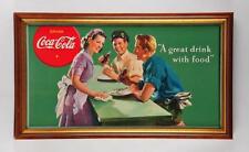1942 Coca Cola Cardboard Advertising Sign. Lot 1693