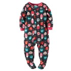 Carters Girls' 1-Piece Fleece PJs - Cups of Cocoa NWT footie pajamas