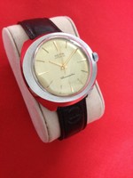 HEMA Uhr, Grosse Elypse, Chronometer, Automatik, NOS Vintage, 70er Edelstahl