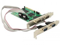 DELOCK PCI CARD   4 X SERIAL RS-232 SUB-D 9POL STECKER Chipsatz: Moschip MCS9845