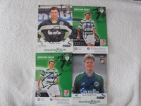 4 Autogrammkarten ++ SpVgg Greuther Fürth ++ original signiert