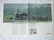 4/1986 PUB RAYTHEON PATRIOT SURFACE TO AIR MISSILE ORIGINAL MILITARY ADVERT