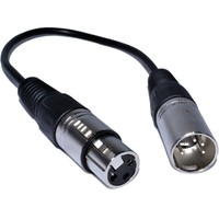 0,25m PULSE XLR Weiblich Buchse 5-polig DMX Stecker Adapter Kabel [006100]