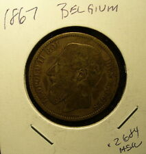 Silver Belgium 1867 Coin