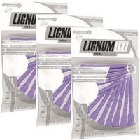 Lignum Tees - Special Edition LILA - 3 Beutel a´ 12 Stück (36 Tees) 72 mm lang