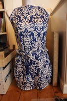 JumpSuit Einteiler Overall Playsuit Weiß Dunkelblau Shorts HotPants Blogger BoHo