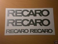 RECARO Aufkleber Set Sticker Schalensitz Sport Sitz Pole Position Rennsitze FIA