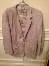Arnie II Mens Blazer Suit Jacket Size 44 EUC Silk Blend Tweed EUC