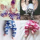 Toddler Baby Kids Girl Boy Printed Cotton Harem Pants Casual Trousers Leggings
