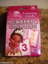 Disney Princess Number And Counting Learning Flash Cards Set New Preschool