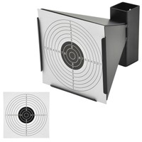 Kugelfang Scheibenkasten + 100 Zielscheiben 14x14 cm für Luftgewehr Luftpistole
