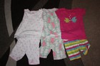 girls Pajamas size 3t Carters summer 3 pair top and shorts