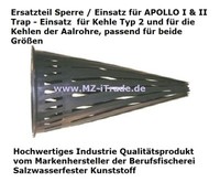 3 x Kaufen 4.Gratis! Sperre Einsatz Ersatzteil Aalreuse APOLLO + Aalrohr Aalkorb
